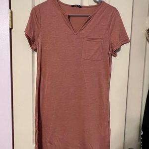 Pink T-shirt Dress